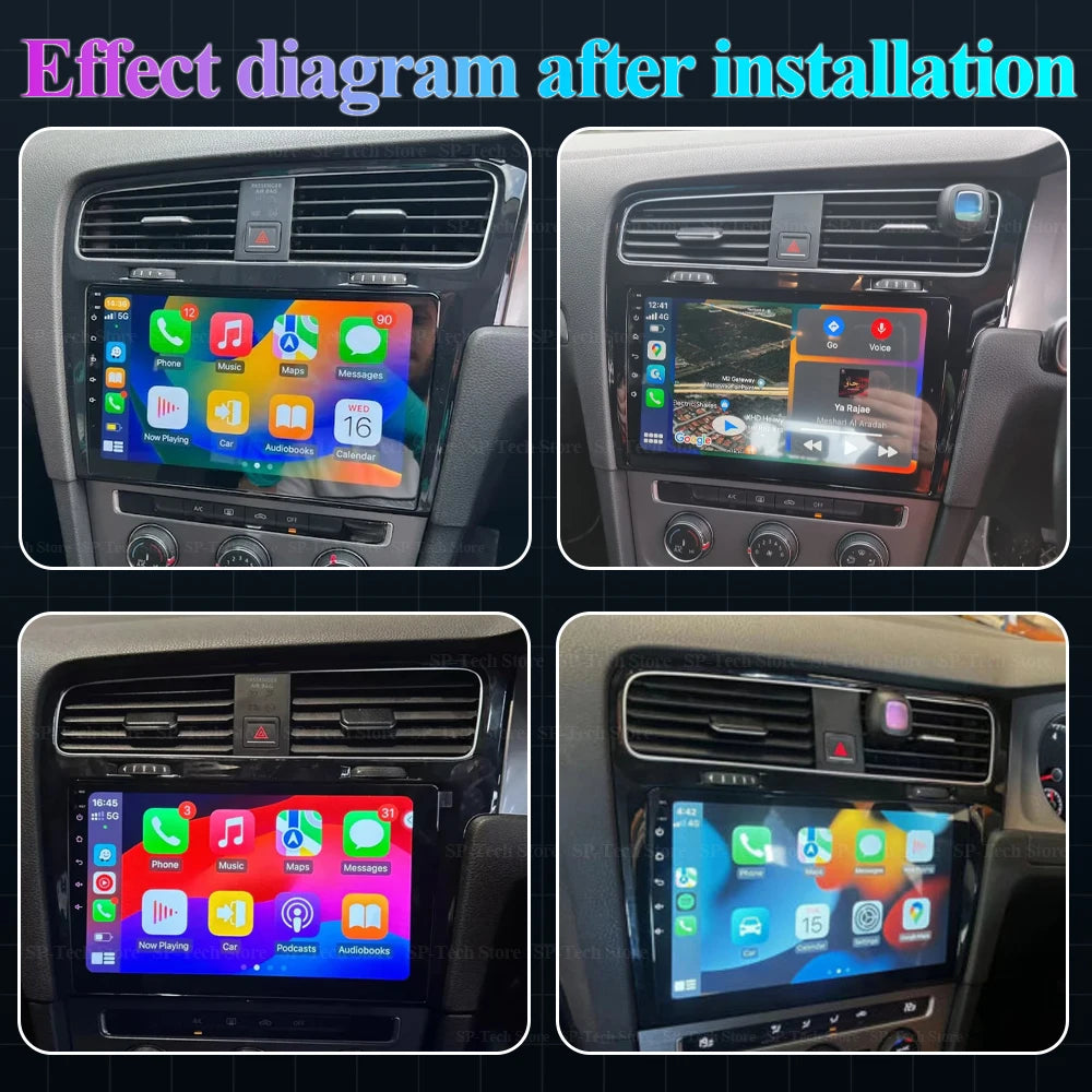 Ainavi Car Radio For Volkswagen Vw Golf 7 Mk7 Gti 2012-2021 Android Auto Multimedia Gps Wi | AUTOKITSHOP