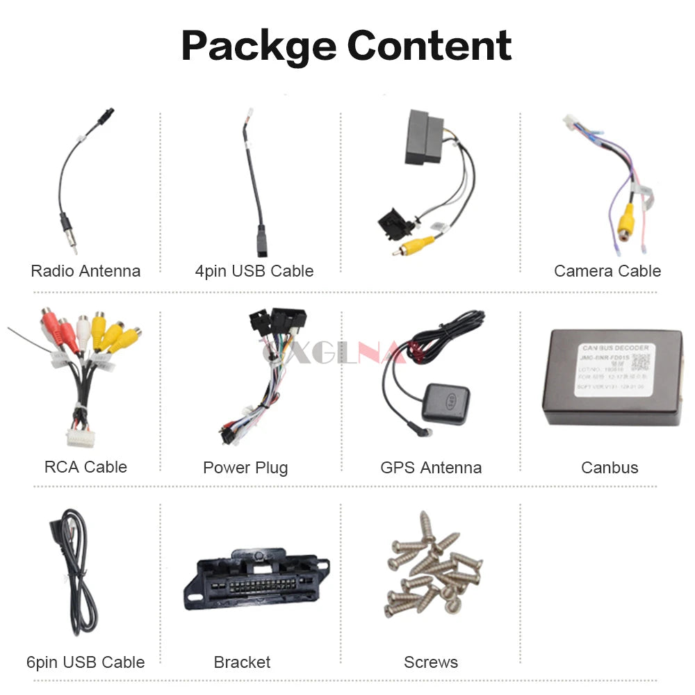 Android 15 For Ford Mondeo 2013-2021 Car Radio GPS Player Vertical Screen Multimedia Navig
