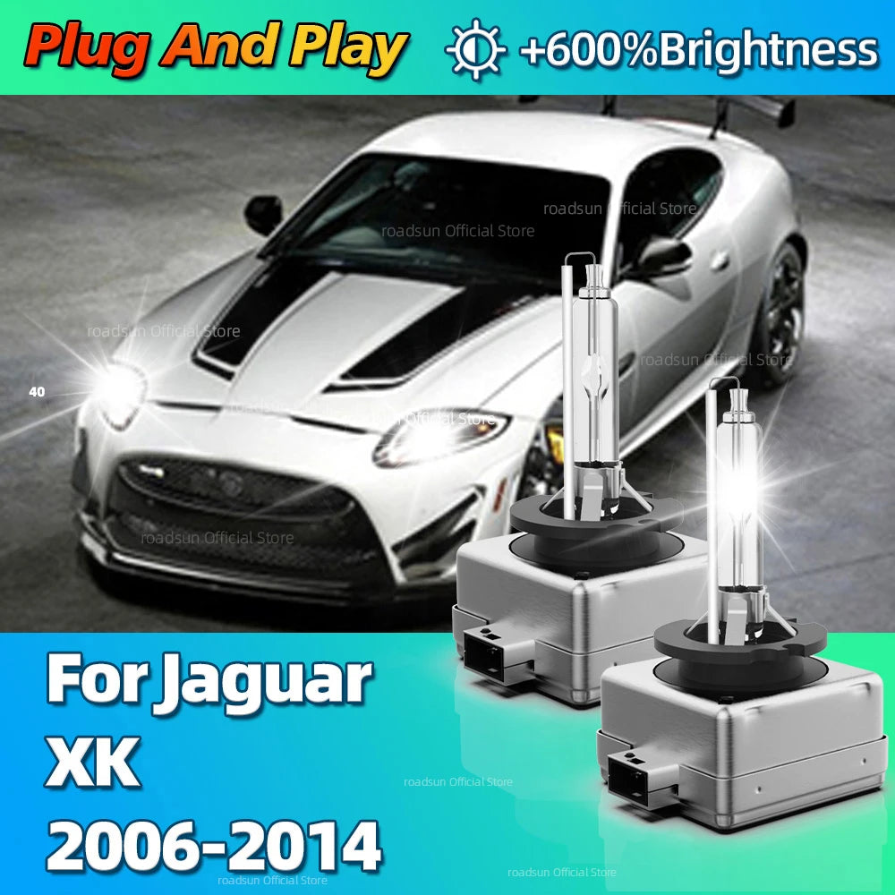 Super Bright 35W HID Xenon Lamps Car Headlight 12V For Jaguar XK 2006 2007 2008 2009 2010