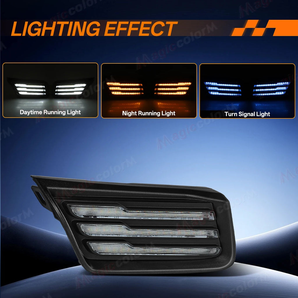 LED DRL Turn Signal For Toyota RAV4 Woodland 2026 2027 Daytime Running Lights Fog Lamps Fr | AUTOKITSHOP
