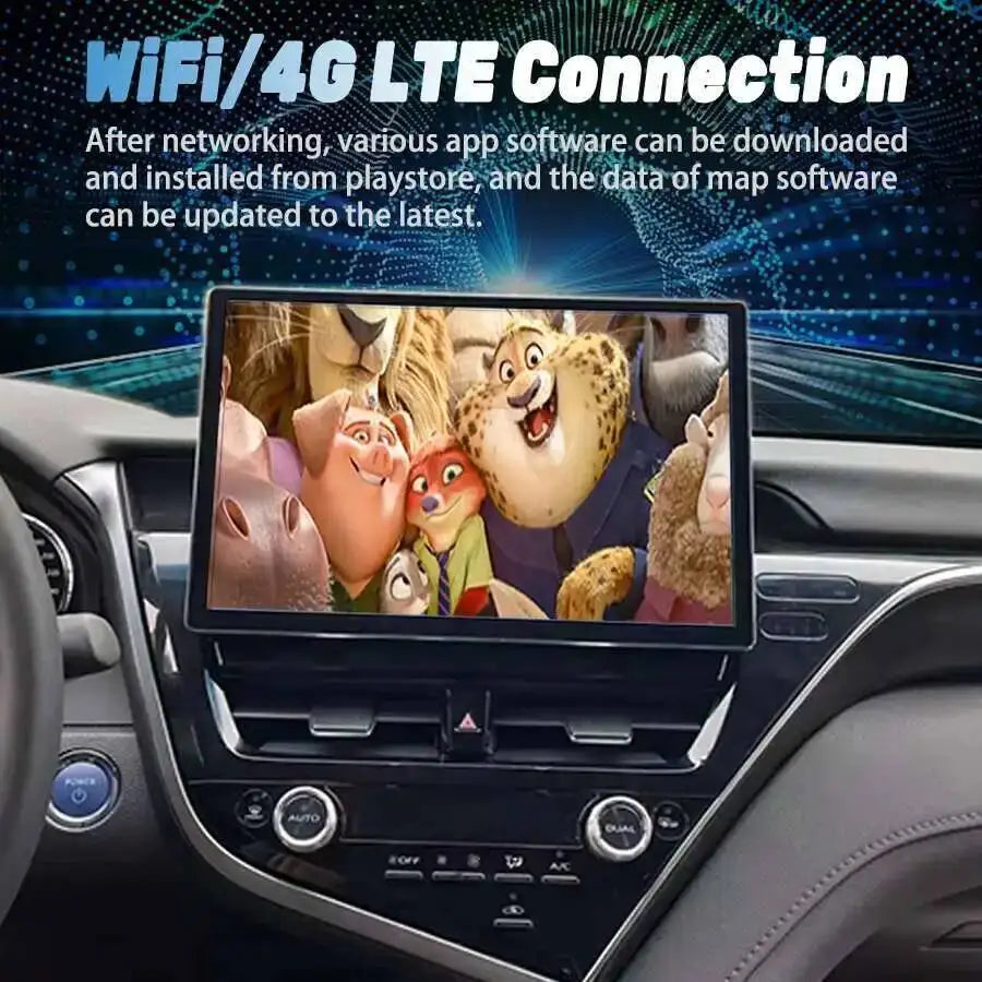 Screen Android For Toyota Camry 2021 2022 13.3 Inch Car Radio DVD Multimedia Player GPS Na | AUTOKITSHOP