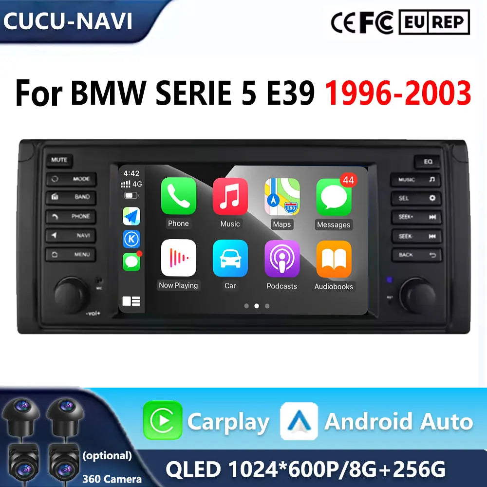 7INCH Android Autormotive For BMW 5 serie E39 1996 1997 1998-2003 Car Radio Multimedia Pla | AUTOKITSHOP