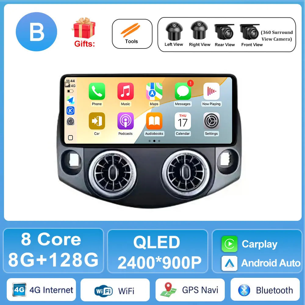 Car Stereo Radio for Toyota RAV4 2007-2011 Android Navigation CarPlay 2DIN | AUTOKITSHOP