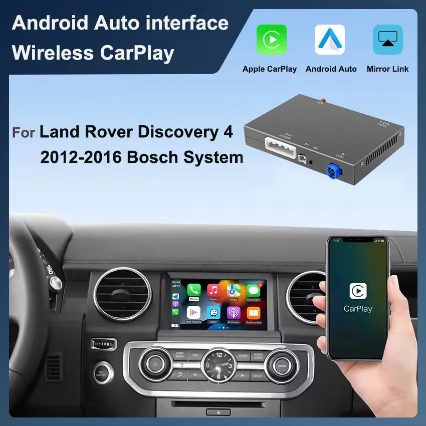 Original Screen Upgrade Wireless Carplay Android Auto Adapter For Land Rover DISCOVERY 4 2