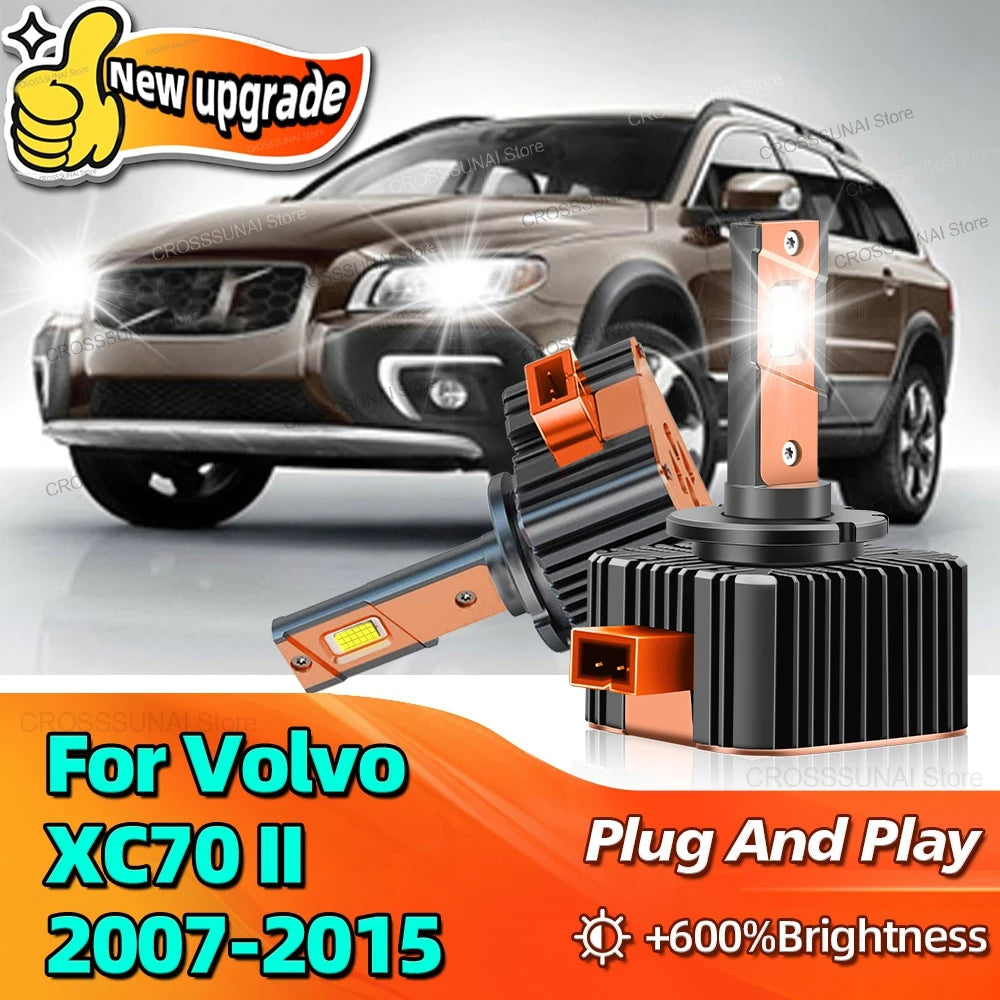 LED Car Headlight D1S Bulb Update HID Light Canbus Lamp 6000K For Volvo XC70 II 2007 2008