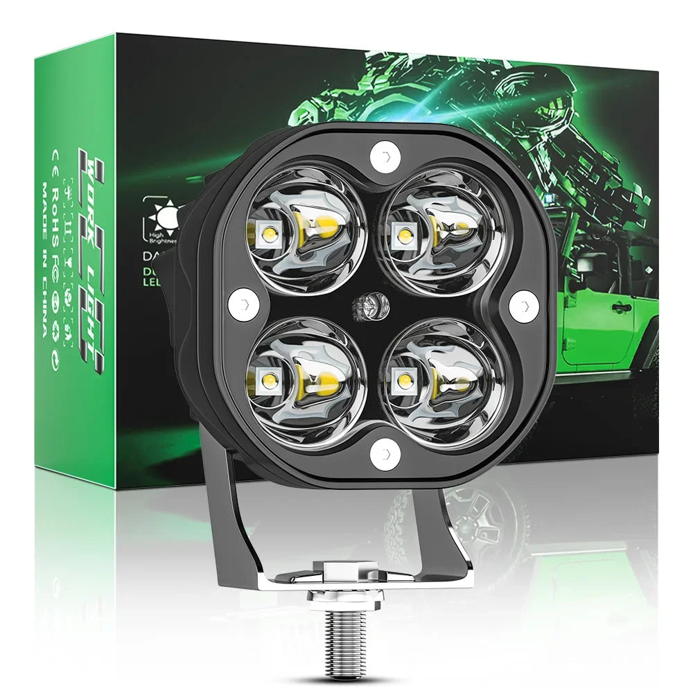 3" Running Lights for Cars Motorcycle Led Bar Fog Lights Headlights Spotlight DRL Pod Lamp