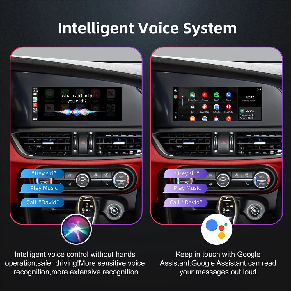 Wireless CarPlay Android auto For Alfa Romeo Stelvio /Giulia 2017-2020 CarPlay Interface