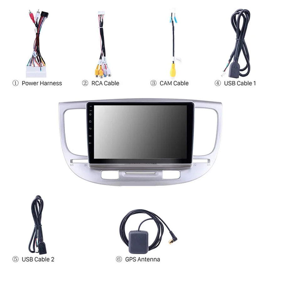 9" Car Radio Player Android 10.0 Stereo Head Unit GPS w/Carplay for KIA Rio 2005-2011