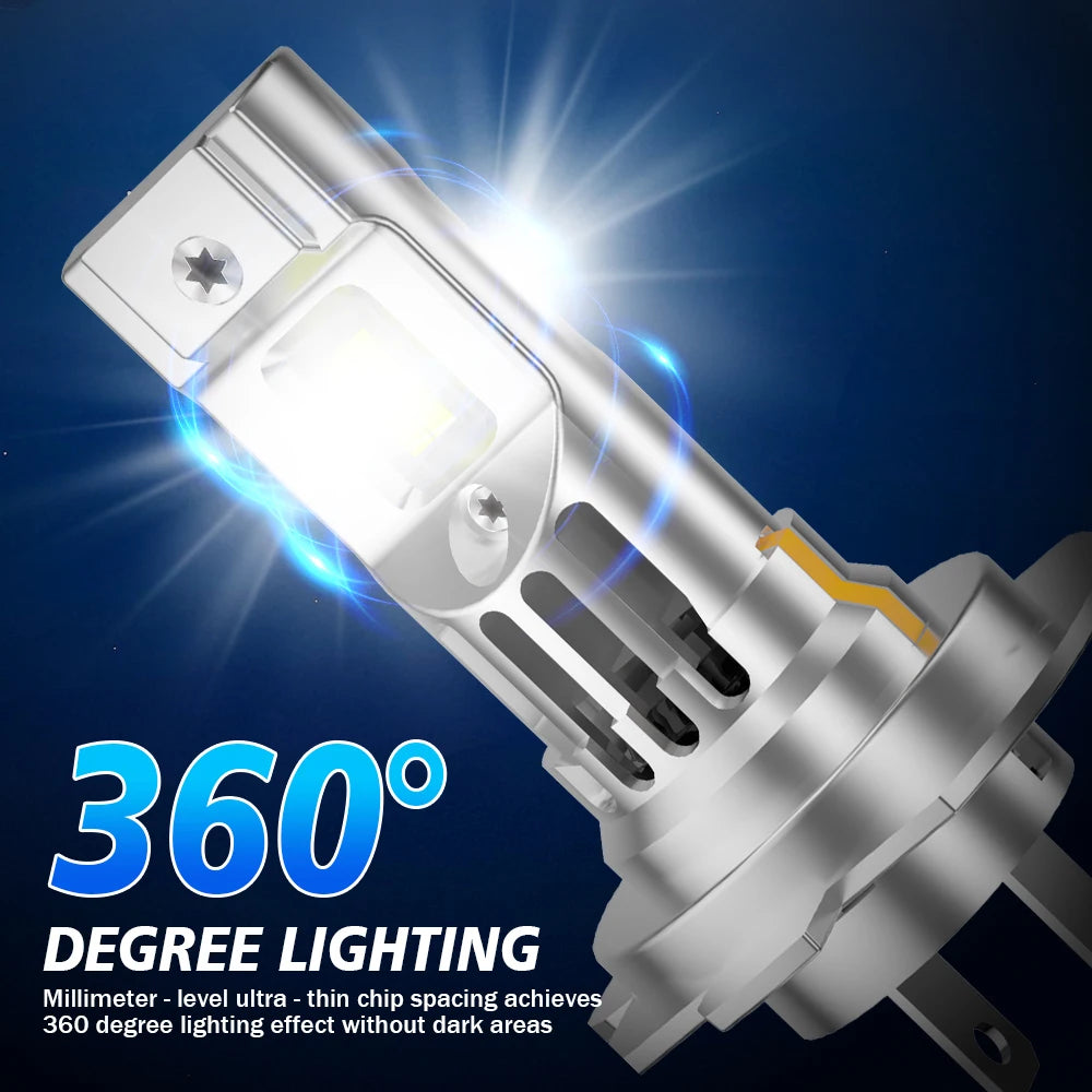 H7 Motorcycle LED Headlight Bulb With Fan 30000LM High Power 1:1 Design For Kawasaki VERSY