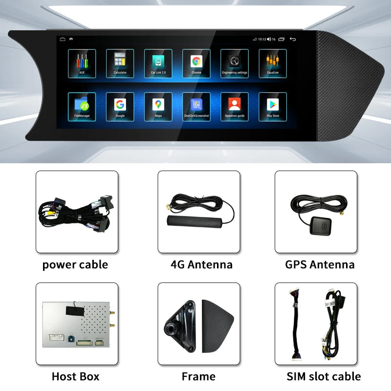 For Mercedes Benz C Class W204 S204 2011-2014 NTG4.5 8.8 inch Screen Android14 Auto Radio