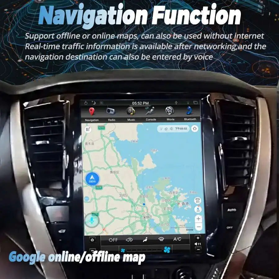 Wireless Carplay 12.1" Android 14 Touch Screen For Mitsubishi Pajero Sport 2016~2021 Car S