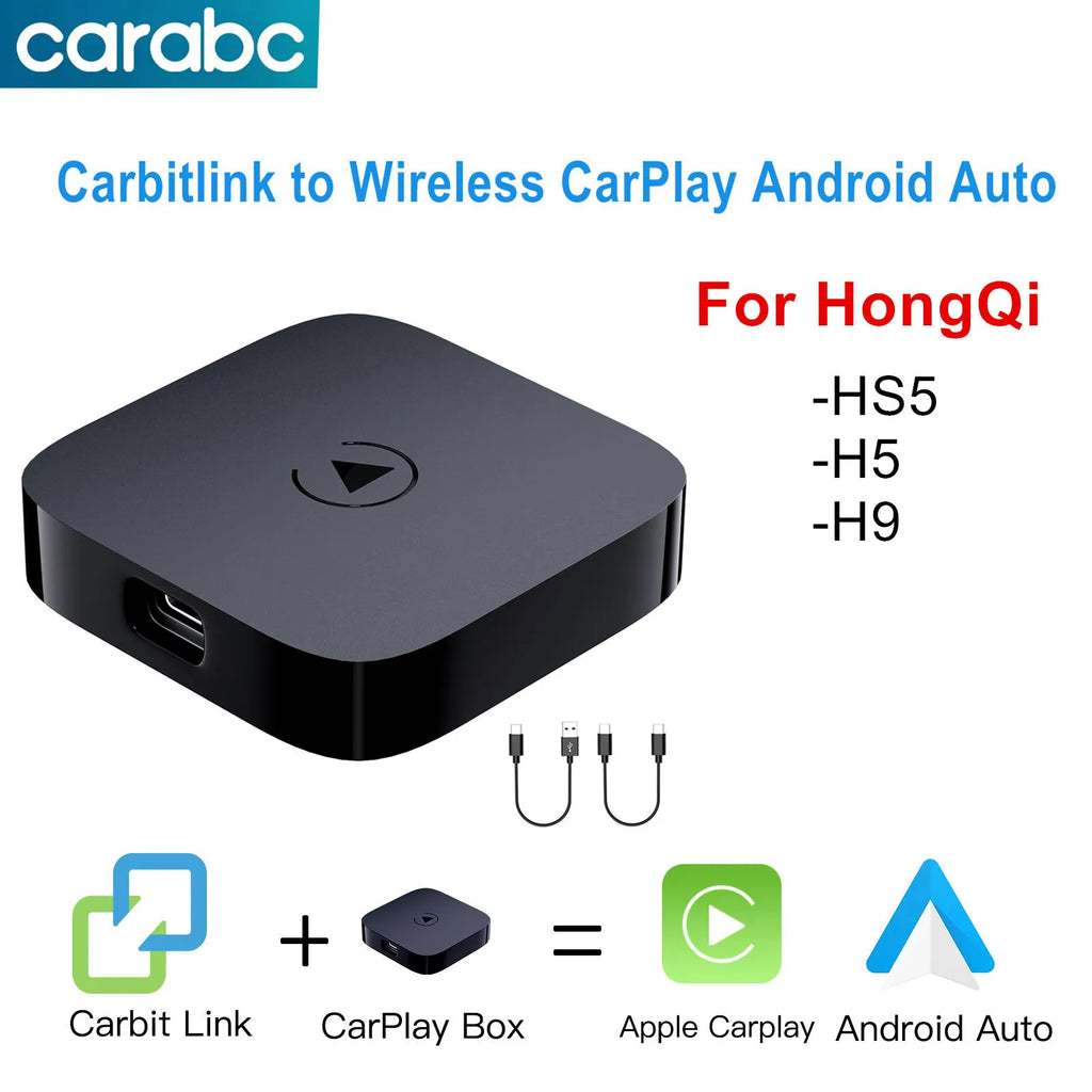 Carbitlink for HongQi HS5 H5 H9 Carbit Link Smartlink Easy Connection to Wireless CarPlay