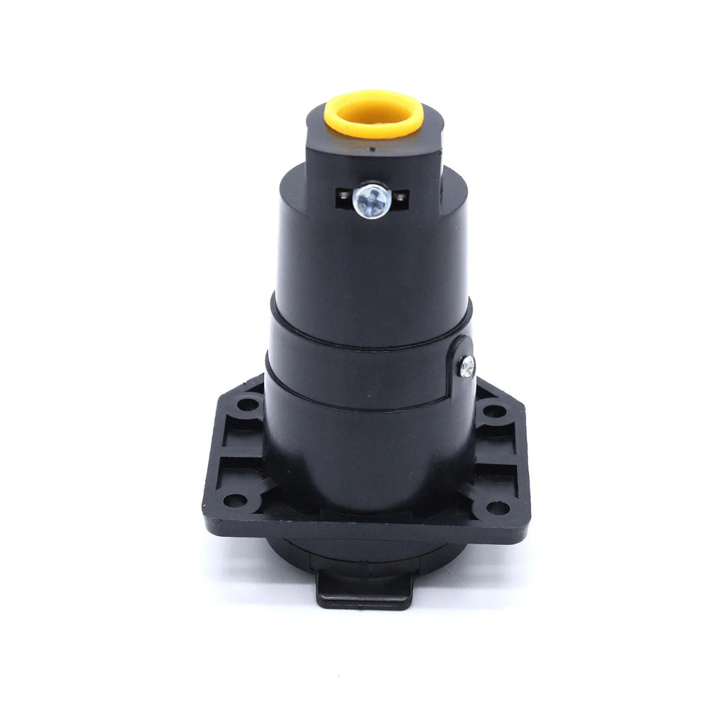SINOCMP 12V 7 Pin Round Trailer Plug 7 Way Socket Adapter Wiring Connector Automotive Exte