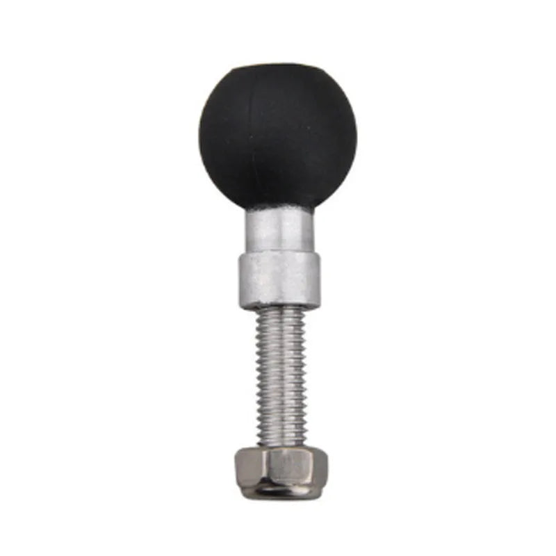 Motorcycle Handlebar Clamp Base Set - 1" Rubber Ball & M8 Screws Included