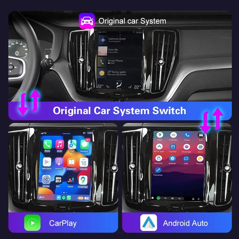 Wireless CarPlay Newest Retrofit Kit for Volvo XC90 XC60 S60 V90 S90 XC40 2016-2022 With A