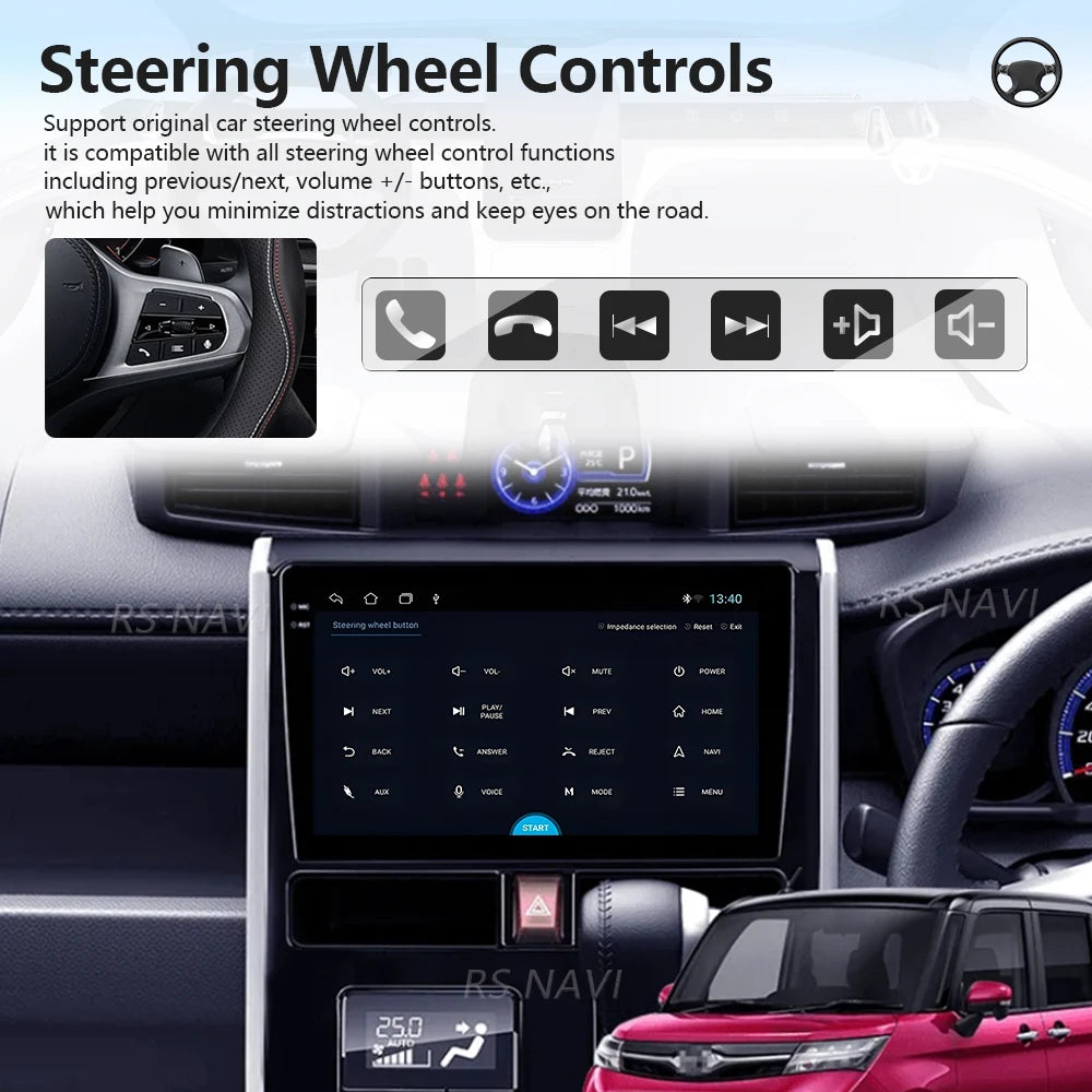 Android 16 Carplay Auto Qualcomm 2K QLED Screen Car Radio Player For Toyota Roomy 1 2016 -