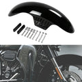 Motorcycle Gloss Black 21" Wrap Front Fender Mudguard For Harley Touring Street Road Glide Road  - Automotive LED Light