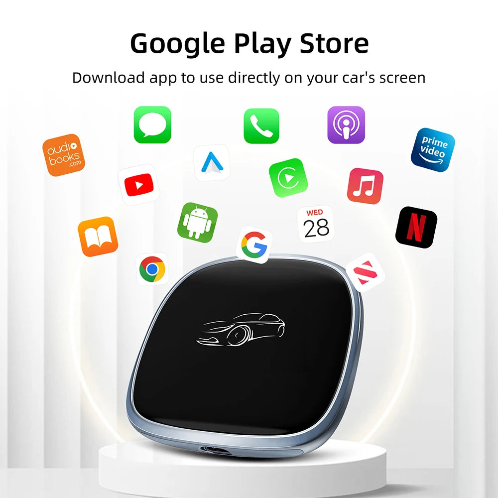 CarPlay Ai Box Android 13 QCM6115 8-Cores Wireless CarPlay Android Auto AI Adapter Magic B