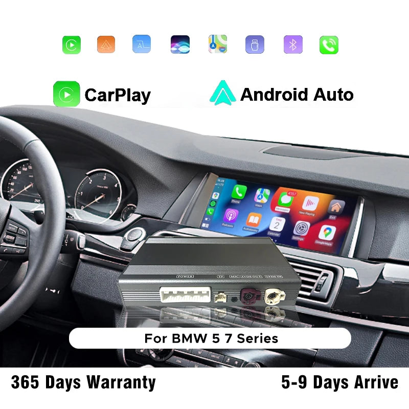 Wireless CarPlay For BMW 5 7 Series F10 F11 F07 GT F01 F02 F03 F04 2009-2020 With Android