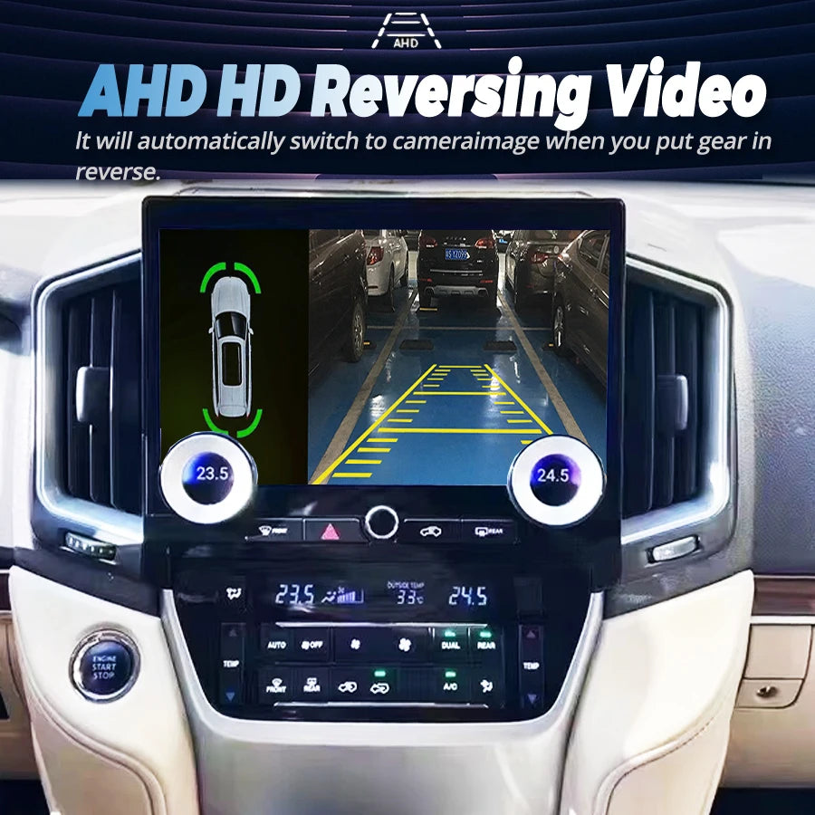 Android 13 GPS Navigation Stereo QLED Car Multimídia Player HU For Toyota Land Cruiser 201