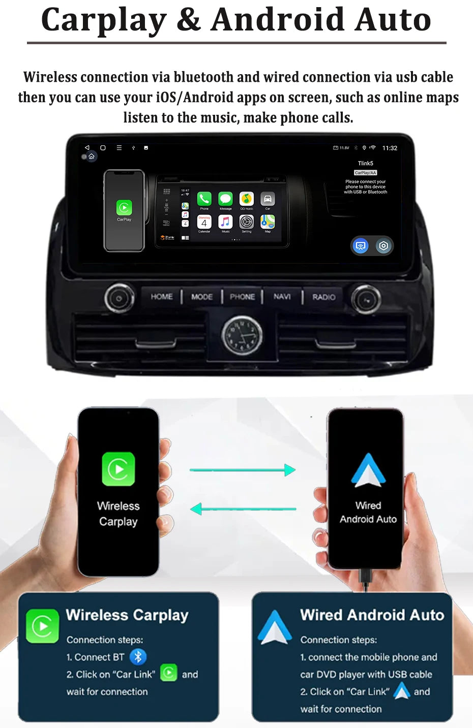 GPS 4G Car Multimedia Video Player Android 16 Carplay WiFi 12.3 inch for Toyota Land Cruis | AUTOKITSHOP
