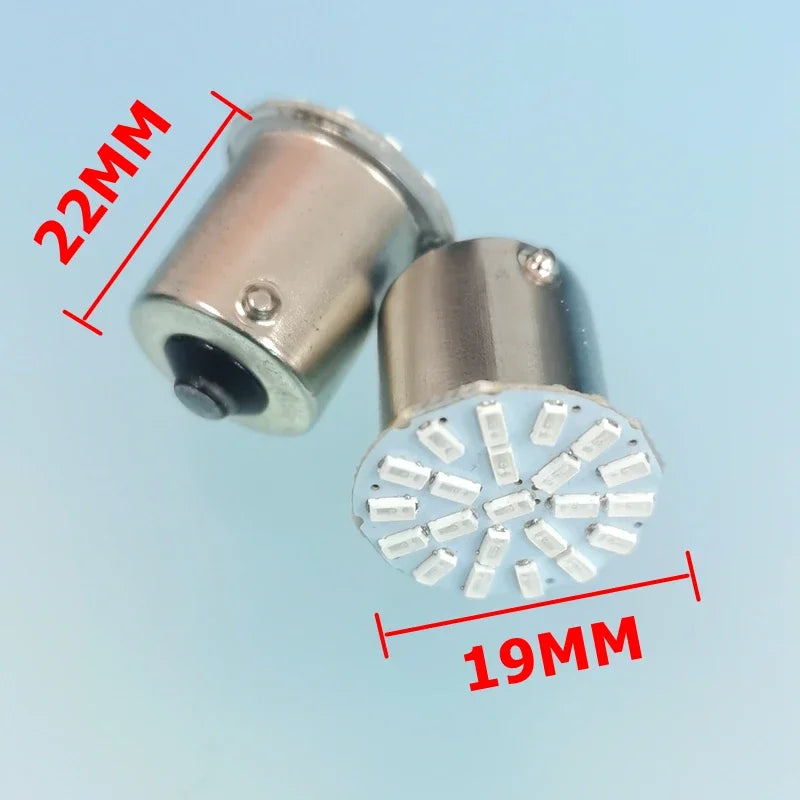 T20 22SMD 7443 7440 LED Car Tail Bulb Brake Reverse Turn Signal Light 12V 1156 BA15S P21W