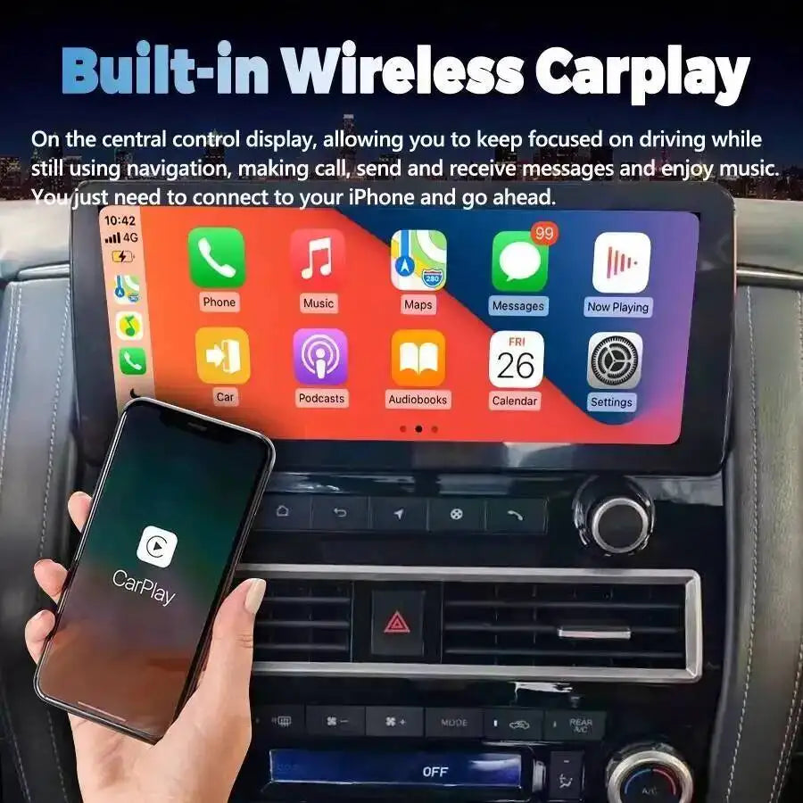 For Infinit Y62 QX80 QX56 For Nissan Amada Patrol Royale SL 2014-2020 Carplay Car Navigati | AUTOKITSHOP