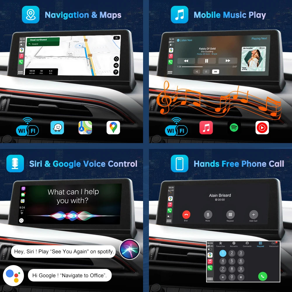 Road Top Wireless Carplay Decoder Interface For BMW i8 I12 NBT System 2014-2018 With AirPl | AUTOKITSHOP