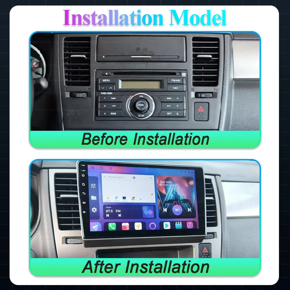 Android 16 For Nissan Tiida C11 2004-2013 Carplay Auto 5g Wifi Gps Car Radio Navigation Mu | AUTOKITSHOP