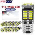 2/10x W5W T10 Led Bulbs Canbus 168 194 501 Led 5w5 Car Interior Dome Reading License Plate