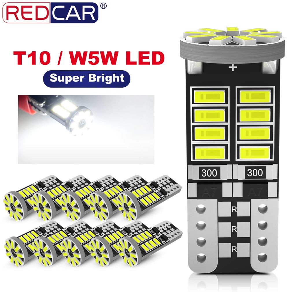2/10x W5W T10 Led Bulbs Canbus 168 194 501 Led 5w5 Car Interior Dome Reading License Plate