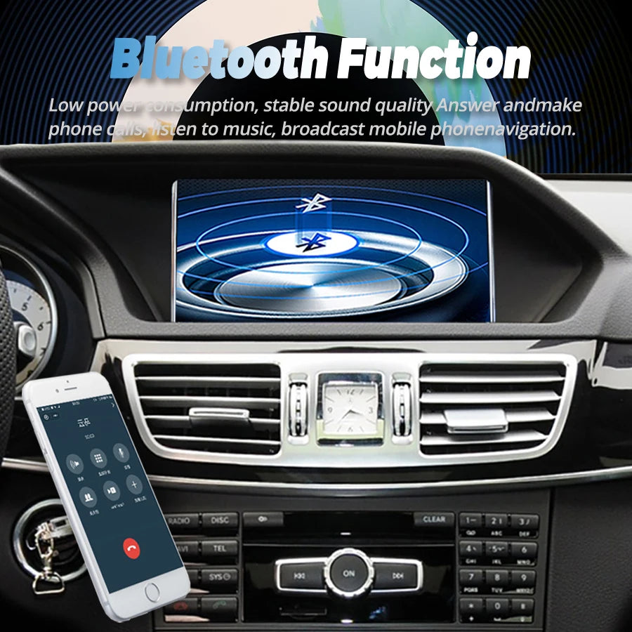 NAVIRIDER 8inch 668 4G SIM QLED Screen DSP For Benz E W207 A207 C207 2014 Android 14 Navi