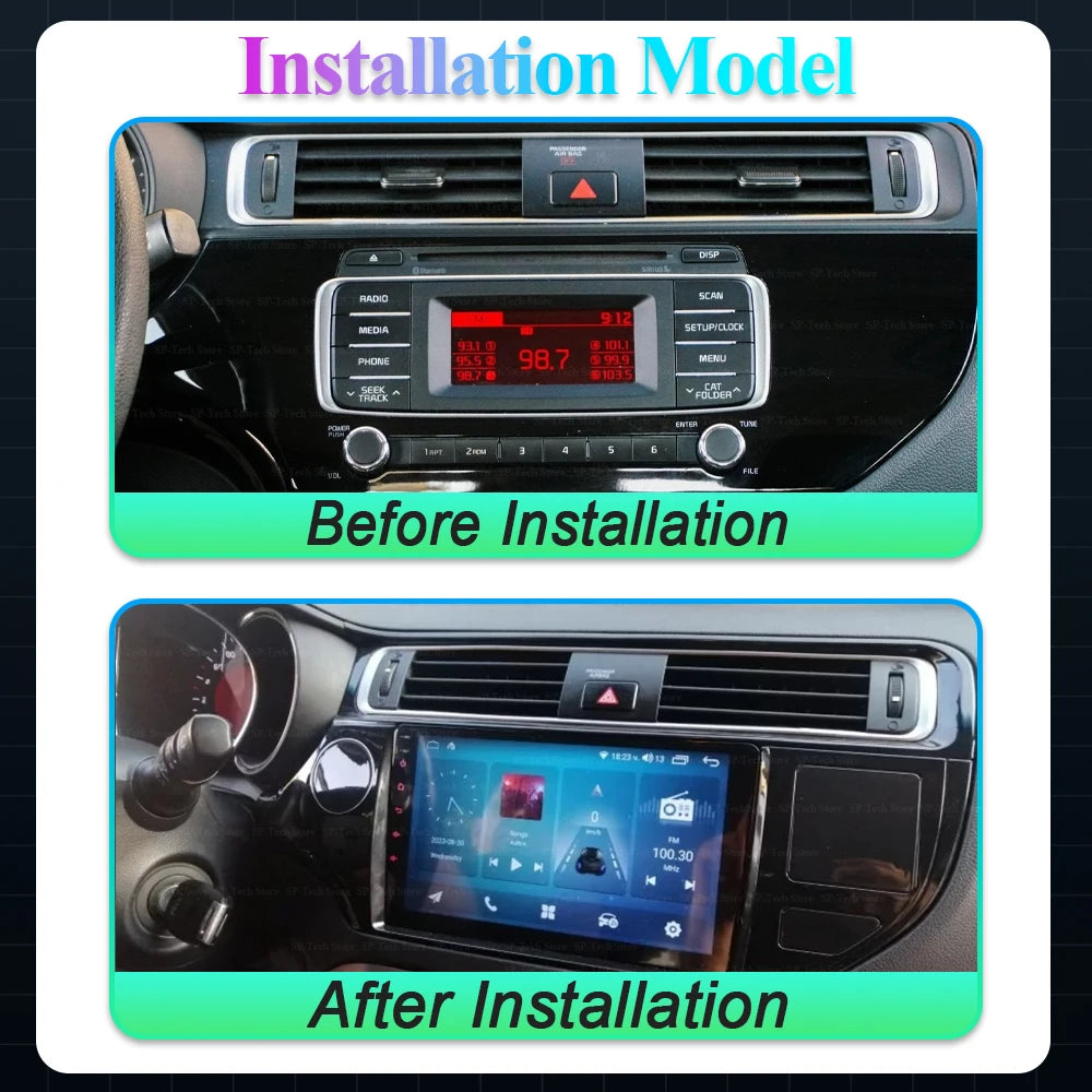 Android 16 For Kia K3 Rio 2011-2017 Car Radio Multimedia 2din 5g Wifi Gps Navigation Carpl | AUTOKITSHOP