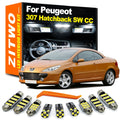 ZITWO 12Pcs For Peugeot 307 Hatchback SW CC Saloon 2001 2002 2003 2004 2005 2006 2007 2008 2009  - Canbus LED Car Light