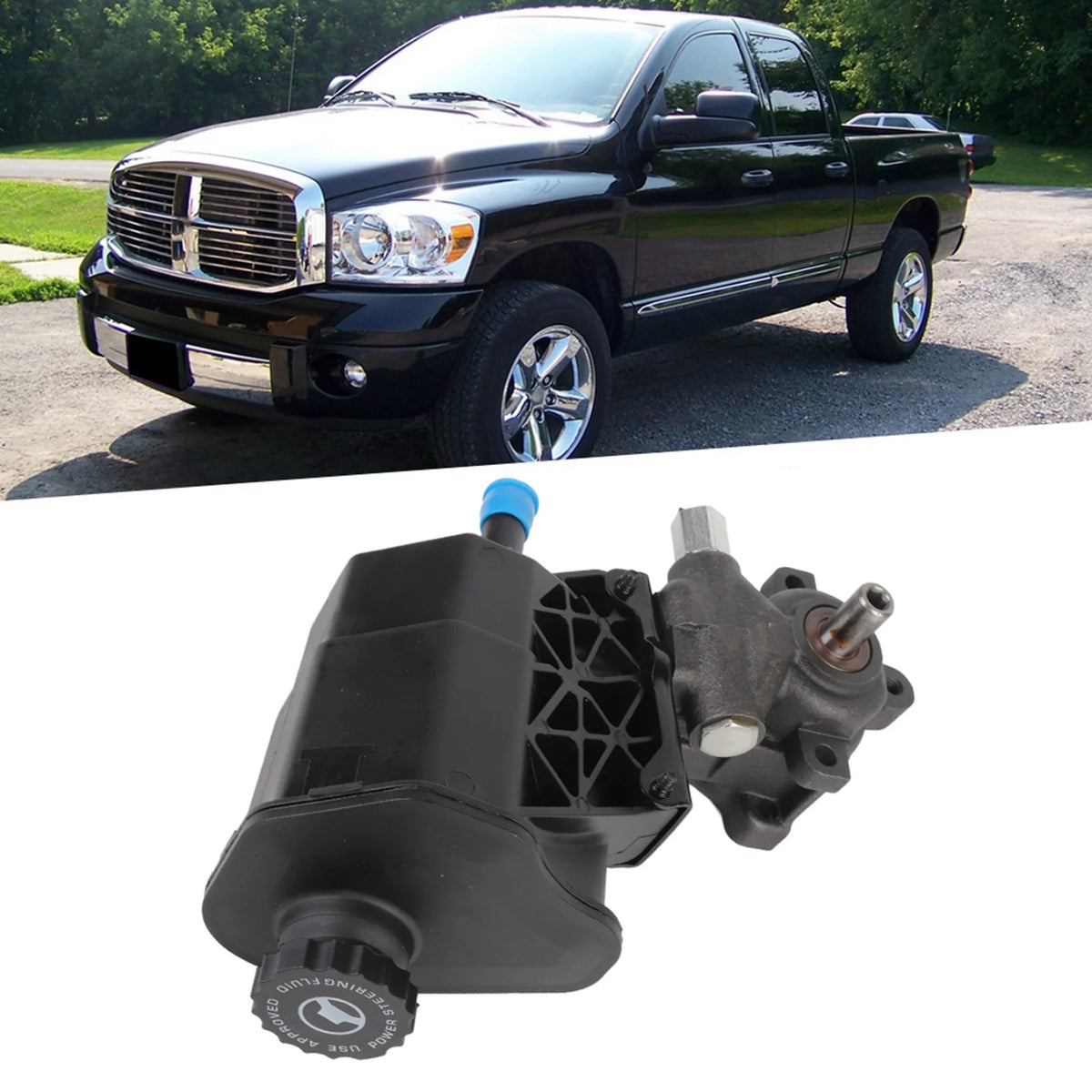 52113364AH 52113454AK Power Steering Pump 52113364AH Accessory Fit for 1500 Pickup 2002 ‑ 2007 P - Automotive LED Light