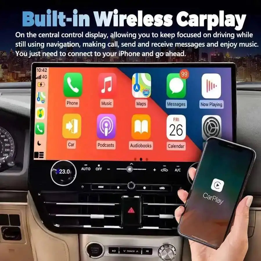 For Toyota Land Cruiser 200 LC200 2008-2021 Car Radio Stereo Video Player GPS Navi Carplay | AUTOKITSHOP