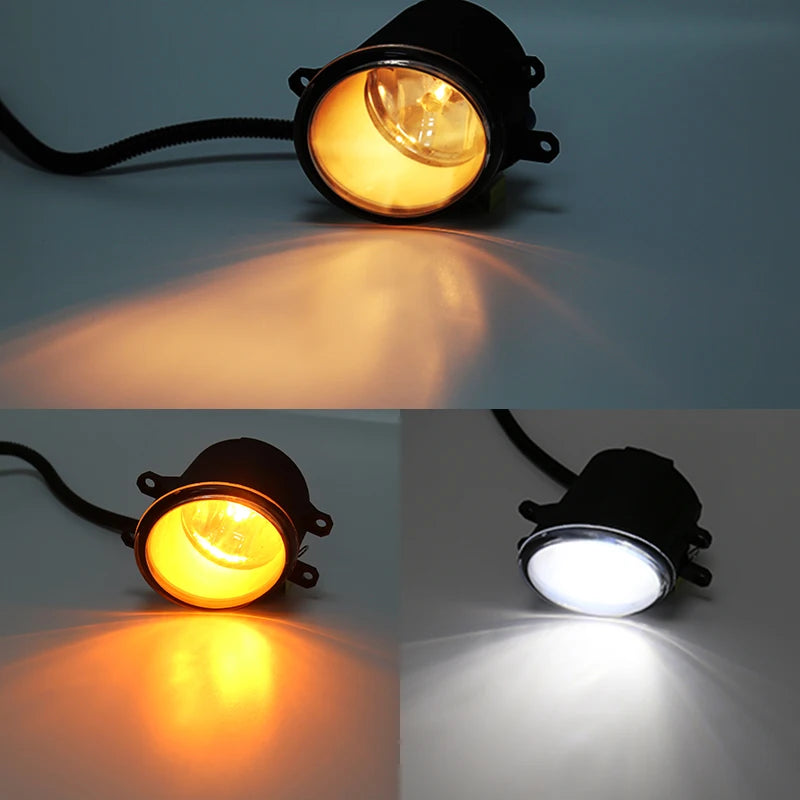 Led Fog Lamp DRL For Toyota Aqua Prius 2018 2019 Daytime Running Light Angel Eyes Front Bu | AUTOKITSHOP