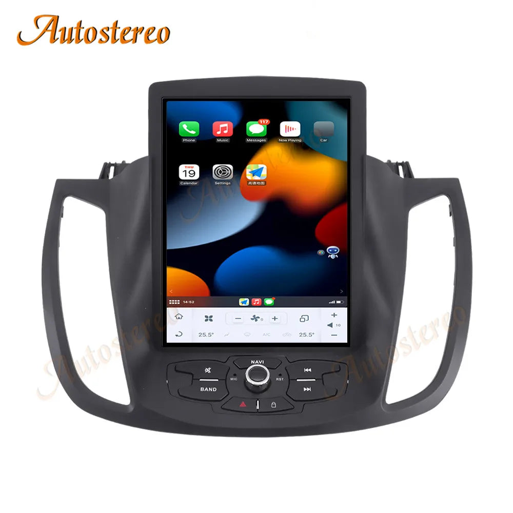 Vertical Screen Android13 Carplay For Ford Kuga 2013-2019 Tesla Style Car GPS Navigation H