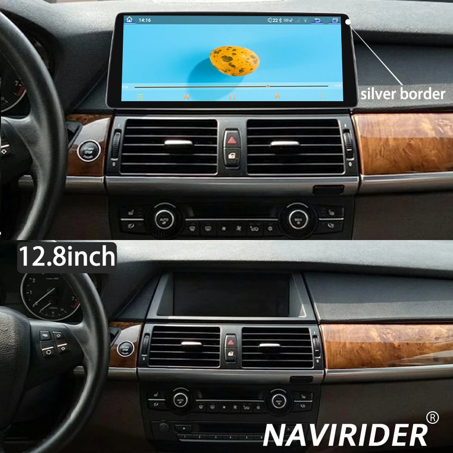 Android 14 For BMW X5 E53 X6 E70 E71 E72 2011-2013 Multimedia Video Player 12.8INCH GPS Na