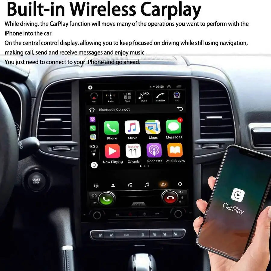 Android 15 Car Stereo 10.4inch Multimedia Video Player For Renault Koleos Megane 4 Samsung