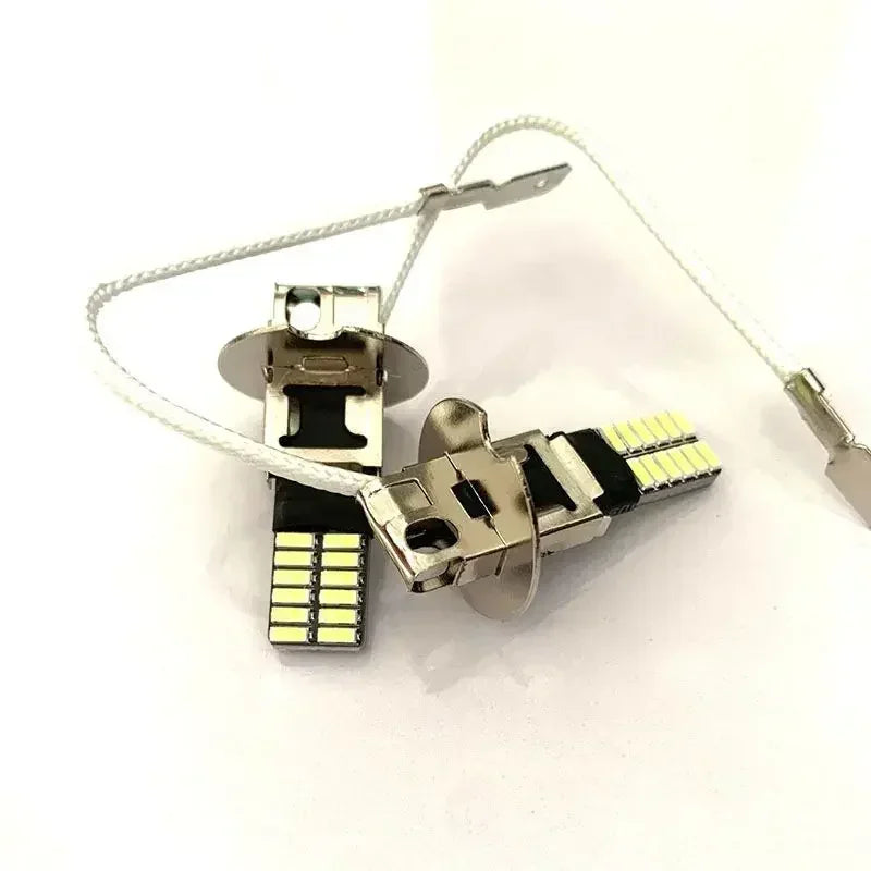 H3 H1 LED Headlight Car Fog Light Bulbs Auto Driving Running Lamps 12000LM 80W 12V 24V