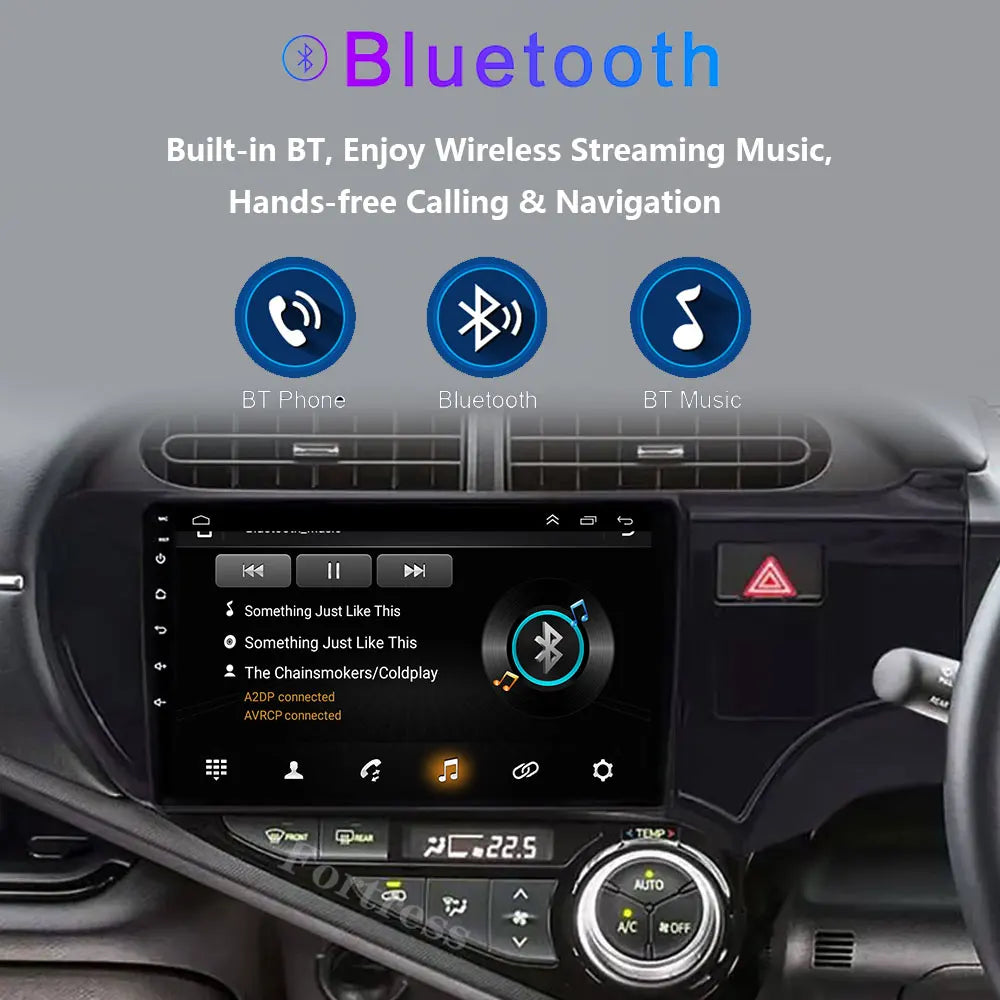 Android 16 Carplay 4G WIFI Car Radio For Toyota Aqua Prius C 2011-2017 Navigation GPS Mult