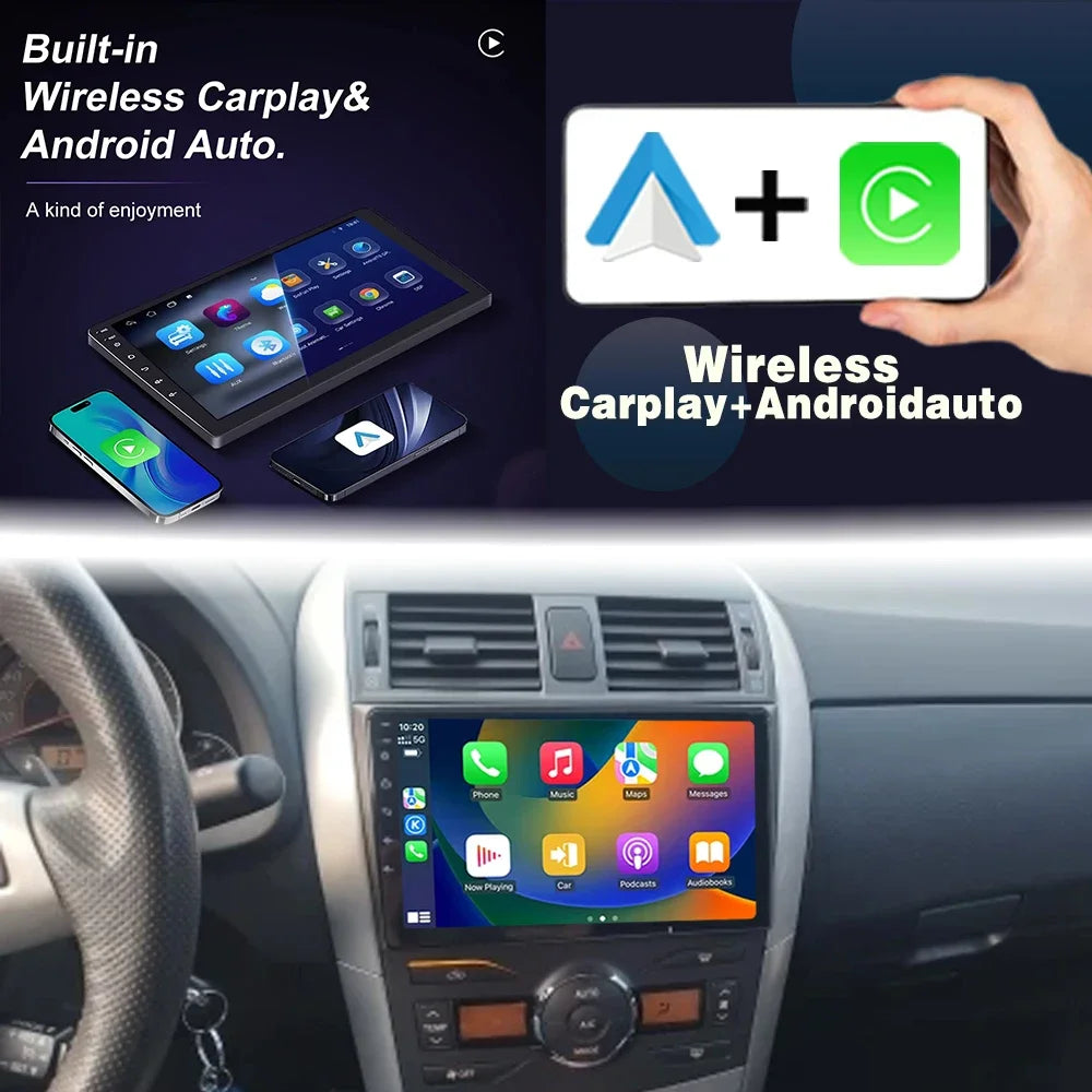 Android16 9" Car Radio For Toyota Corolla E140 E150 2006 2007 2008 2009 2010-2013 Carplay