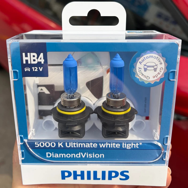 Philips HB4 9006 12V 51W P22d Diamond Vision 5000K Super White Light Halogen Bulb Auto Hea