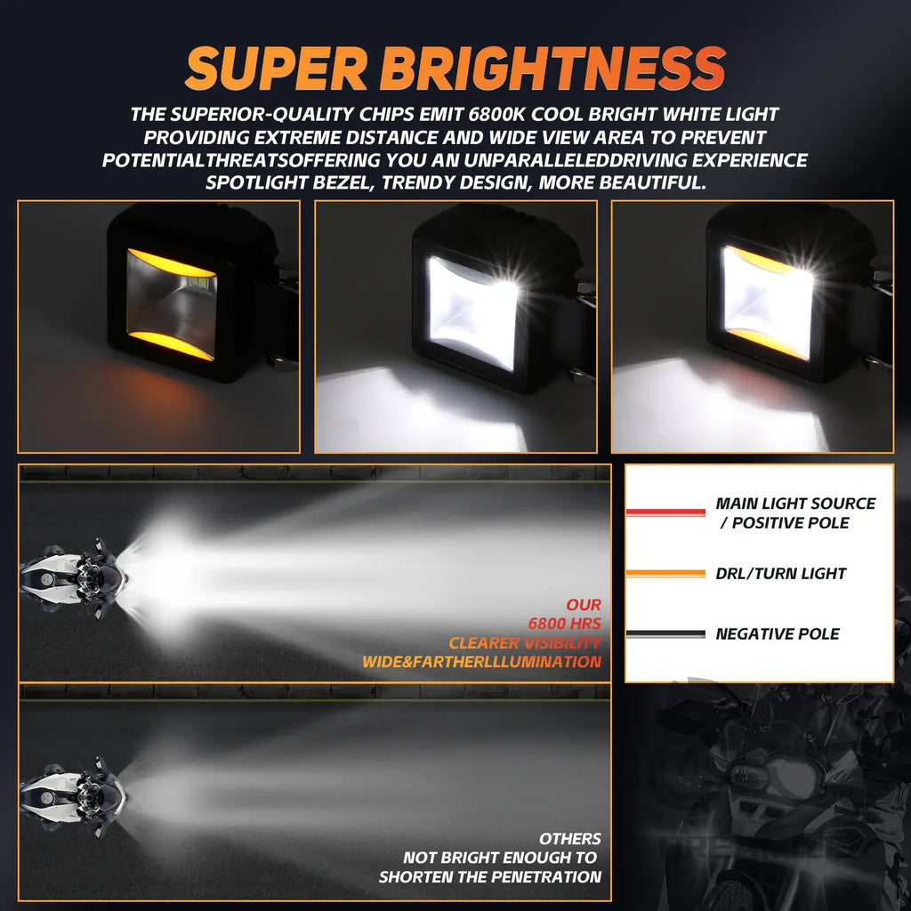 12V 24V Auto Led Spotlight Off-road Fog Cube Lamp Vehicle Driving Auxiliary Work Light LED Worki - Canbus LED Car Light