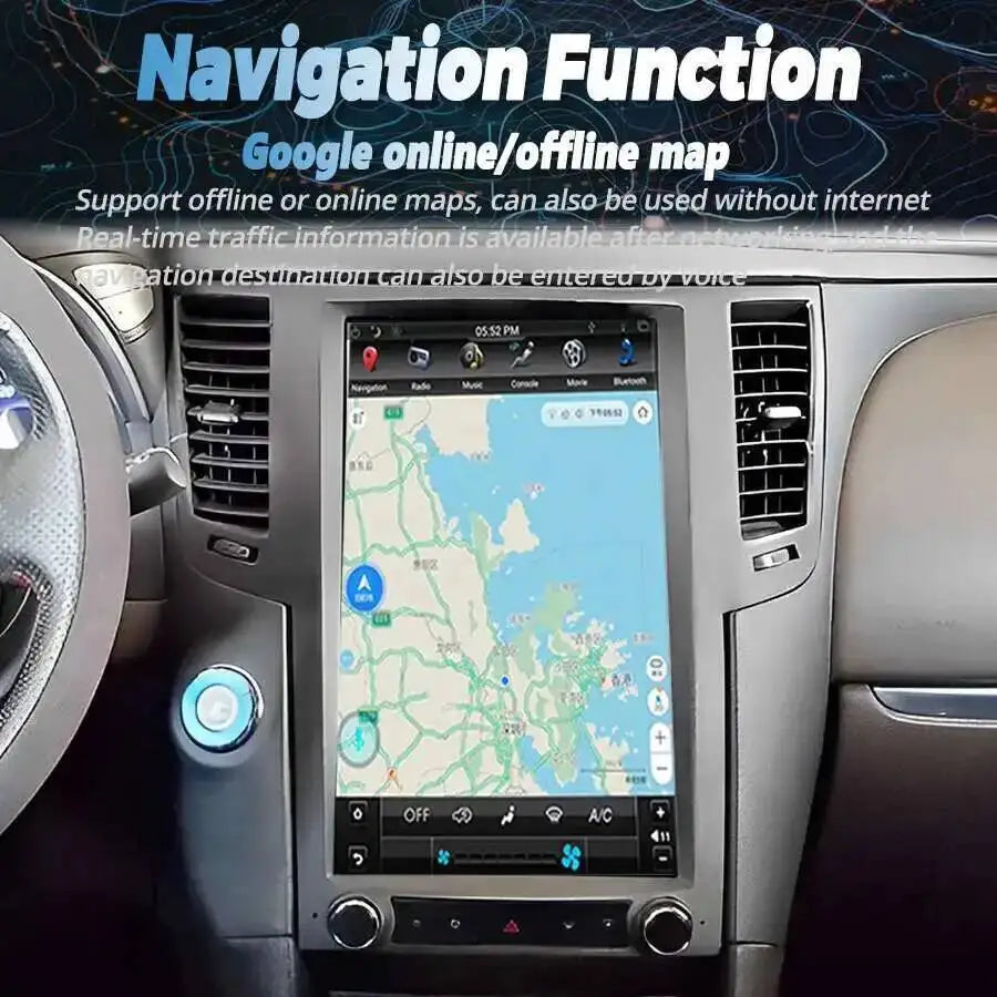 For Infiniti FX30 FX35 FX37 FX50 QX70 2009-2016 Stereo GPS Carplay 13.6" IPS Screen Androi | AUTOKITSHOP