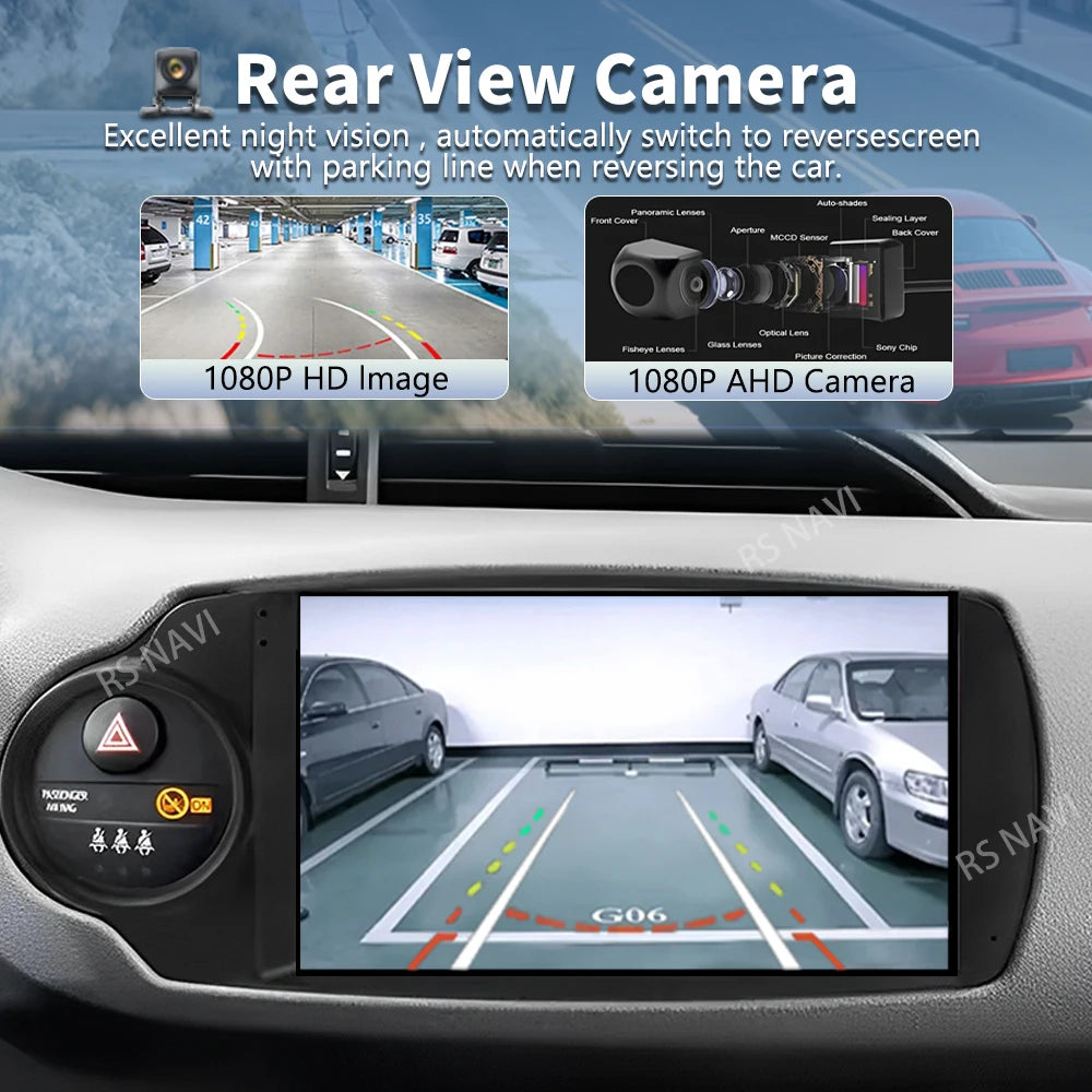 Android 16 For Toyota Yaris 2012 - 2017 2K QLED Android Car Radio Multimedia Video Player
