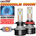 5900000LM K5C H7 LED Headlights CANBUS 6000K H1 H4 H11 9012 HIR2 H8 H9 9005 9006 HB3 HB4 9
