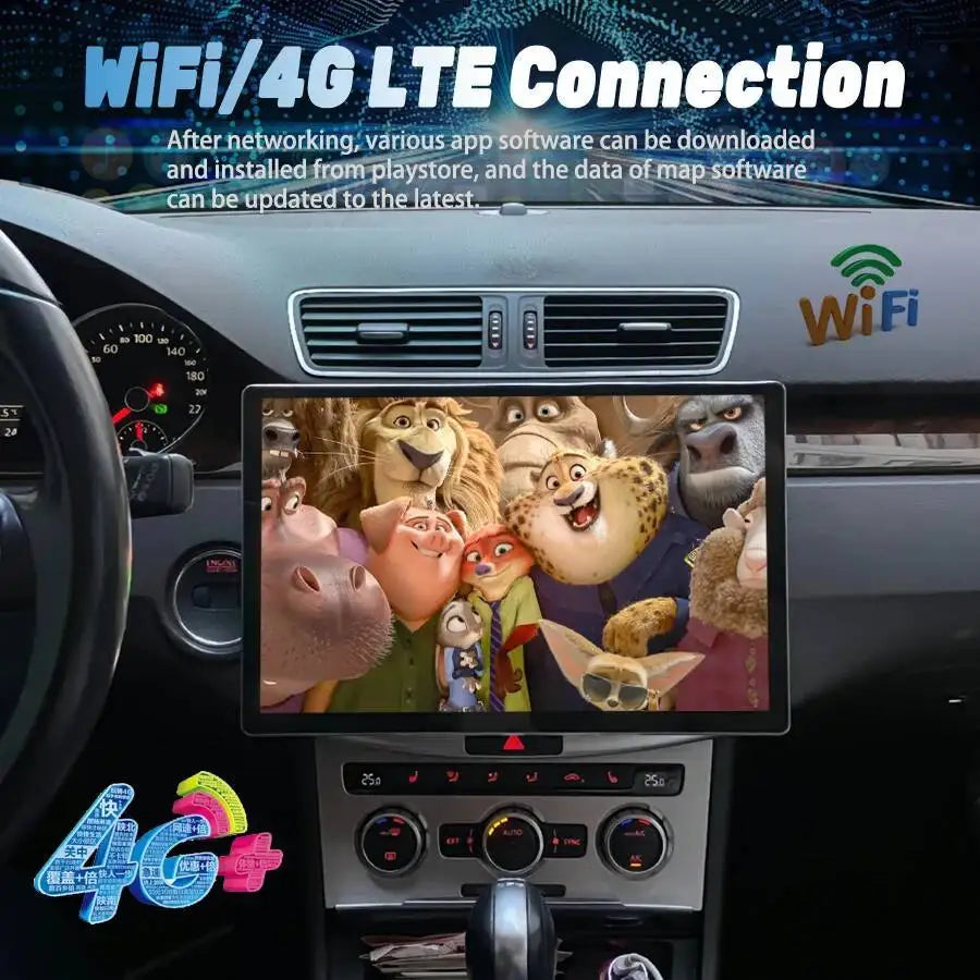 Android Auto Car Radio For VW Volkswagen Golf Passat B7 B6 Skoda Seat Octavia Polo Tiguan  | AUTOKITSHOP