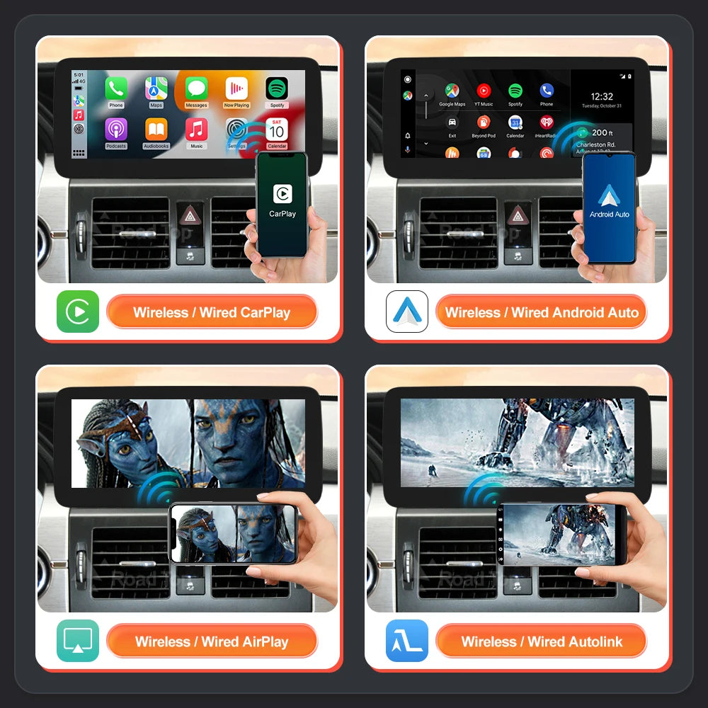 Road Top 12.3' 1920*720 Wireless CarPlay Android Auto Linux Multimedia Touch Screen for Me | AUTOKITSHOP